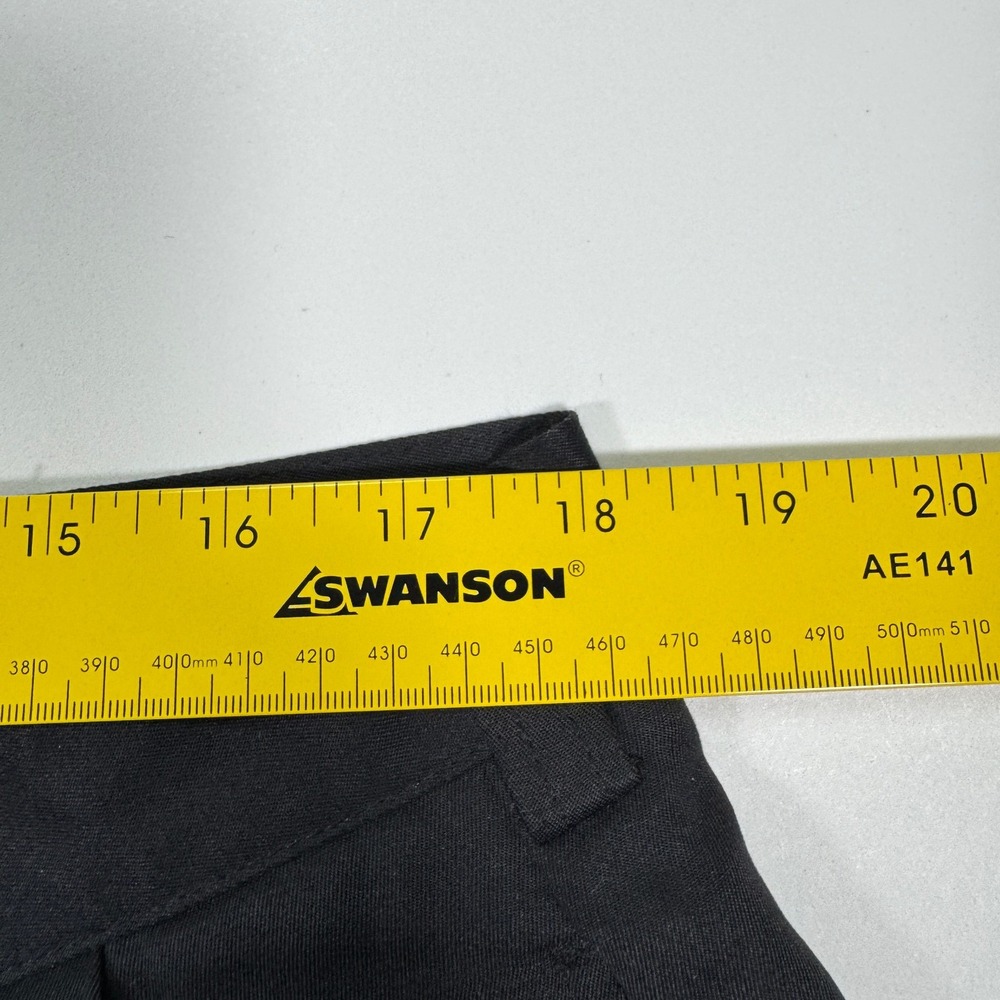 Tommy Hilfiger Mens 38x34 Fit 36x34 Black Pleated Chino Dress Pants Classic Fit - Picture 5 of 14